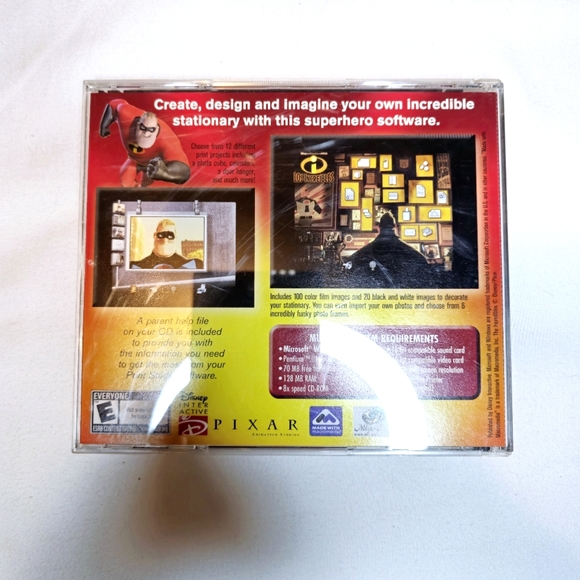 The Incredibles PC-CD Rom Print Studio, Walt Disney Pixar Computer Software - Picture 2 of 11